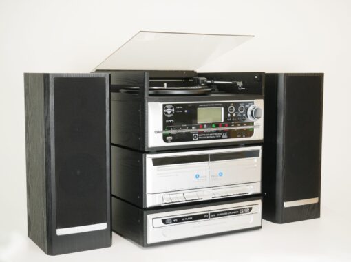 Steepletone CAPITOL 6-in-1 Modular Music System with Twin CD & Cassette – CD/MP3 Recording